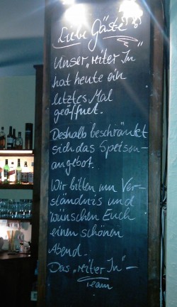 So begrüßte der Reiter am Freitag seine Gäste - Danke Andreas, fürs Foto