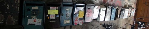 Briefkästen in der Kamenzer Straße