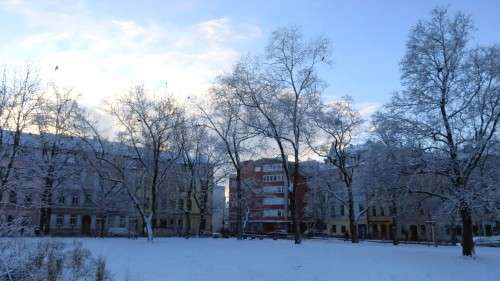 die Süd-Ost-Ecke des Alaunplatzes