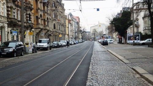 Prachtstraße mit ohne Autos
