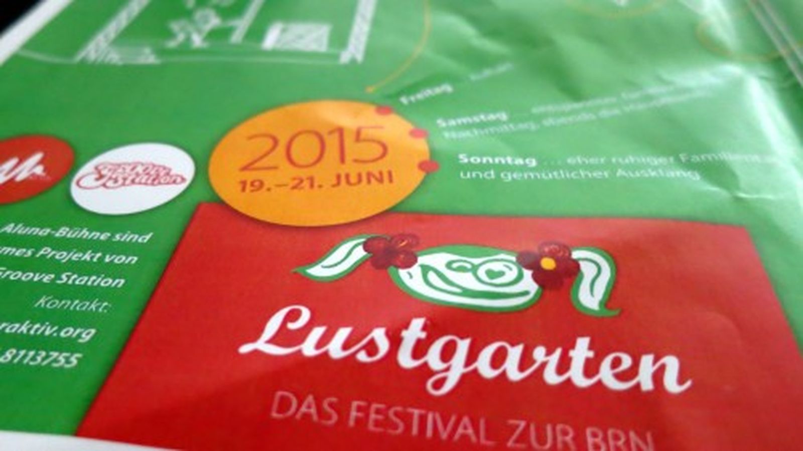 Ausriss aus dem Positionspapier zum Aluna-Lustgarten 2015