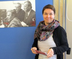 Karin Pritzel in bester Gesellschaft: Schmidt, Wehner, Brandt