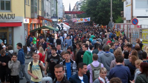 Ab dem späten Nachmittag war es voll. 