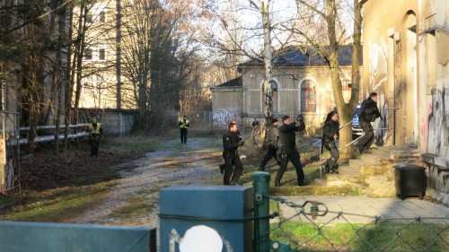 Polizeieinsatz an der Königsbrücker Straße