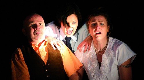 Mörderspiele: Frank Bendas, Sarah Bauer, Carola Pohlan - Foto: PR/Pauliruine