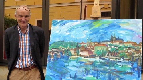 Roland Gräfe unterstützt die Ausstellung mit seiner Stiftung