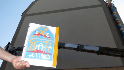 Wandbild von Richaâârd entsteht neu.