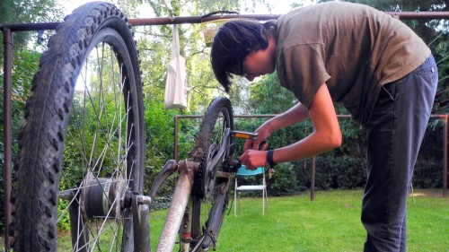 Das alte Rad wird nochmal aufgemöbelt. Foto: privat