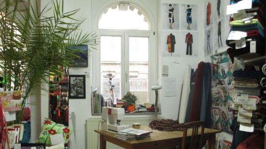 Blick auf den Arbeitsplatz vin Lorna Mateev. "Ich kann ja nicht immer mein bester Kunde sein!"