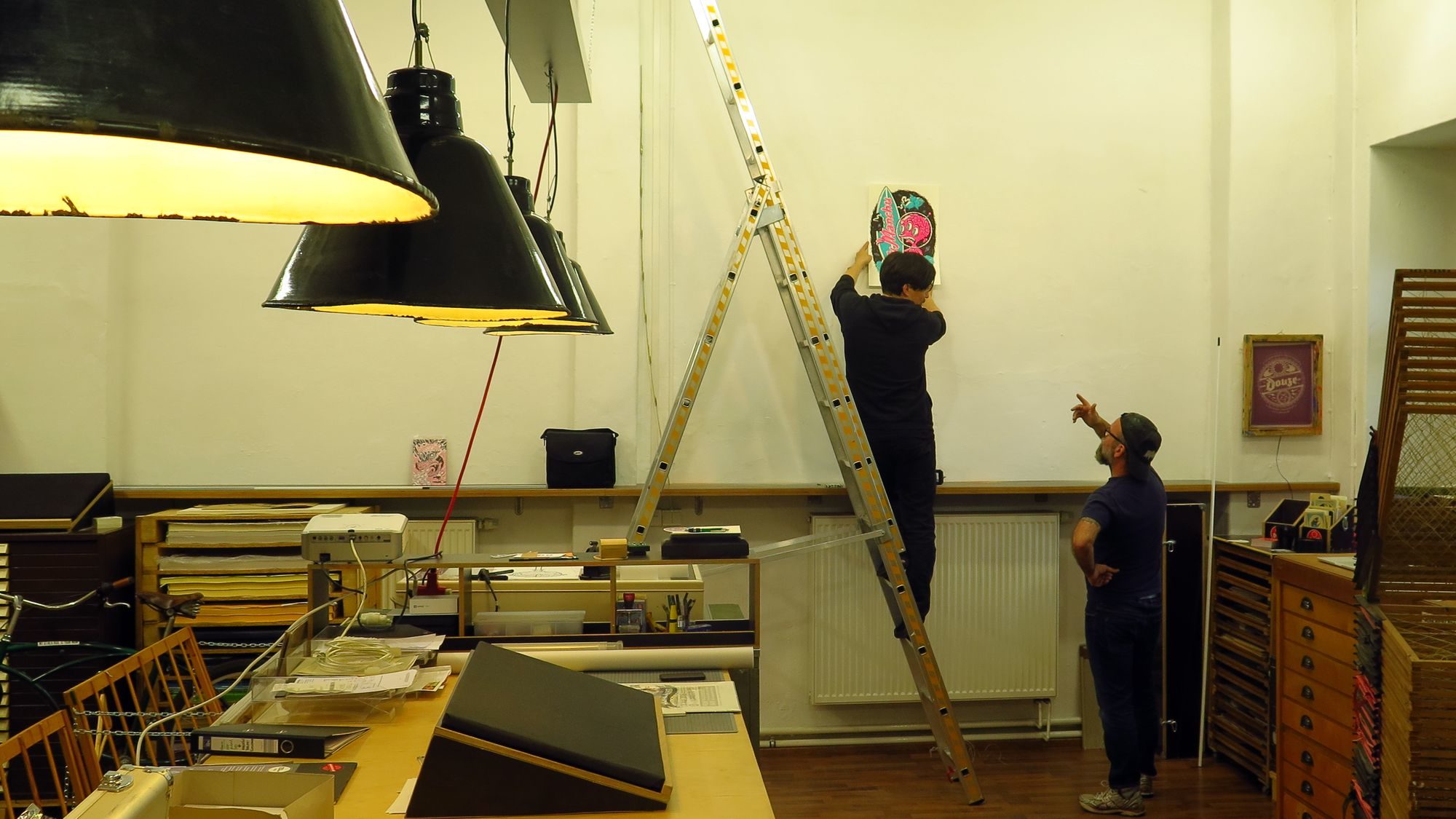 Ausstellungsvorbereitungen