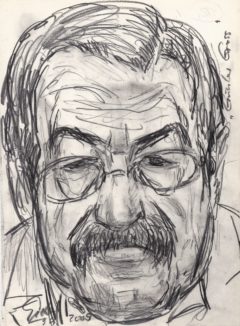 Sommerlesenacht und Ausstellung "Günter Grass" gezeichnet von Hubertus Giebe - Ausstellung im Lesezeichen