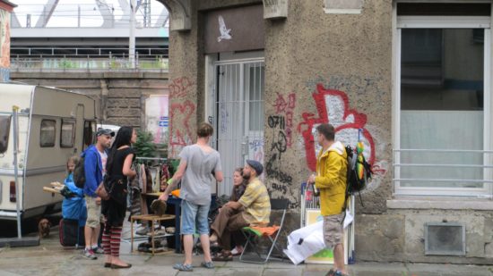 Flohmarkt und Massage auf dem Schweppifest