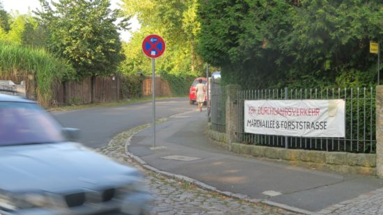Anwohnerprotest an der Marienallee