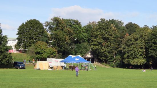 Das Zirkuszelt auf dem Alaunplatz