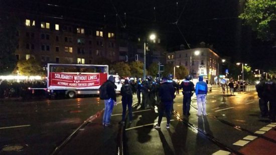 Demo endete am Albertplatz.