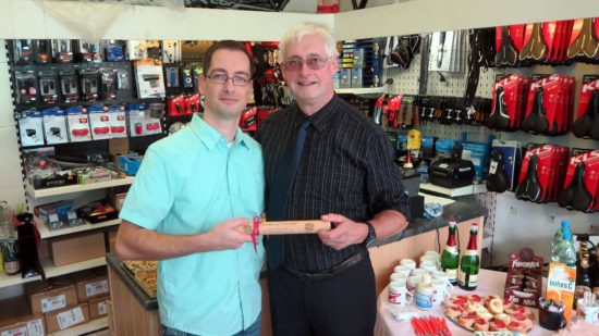 Sohn Robert und Vater Andreas Frank.