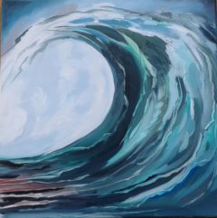 Wellenkopf - Ölmalerei Brigitte Baetke