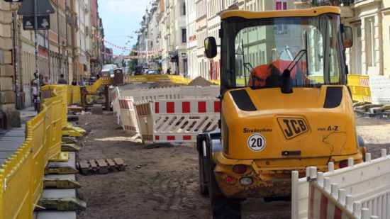 Arbeiten an der Louisenstraße sollen bis September abgeschlossen sein.