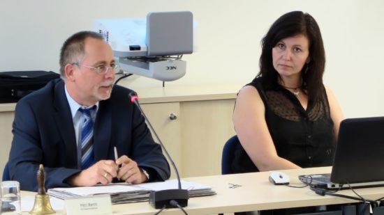 Ortsamtsleiter André Barth und die Neustadt-Kümmerin Manuela Möser