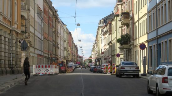 Fast fertig: die Louisenstraße