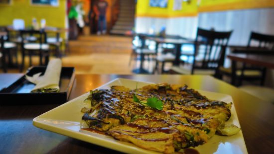 Kartoffelpuffer auf vietnamesische Art.