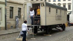 Toilettenwagen auf der Talstraße