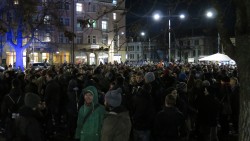 "Dresden-Nazifrei"-Demo am Bahnhof Neustadt