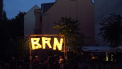 Leuchtreklame für die BRN