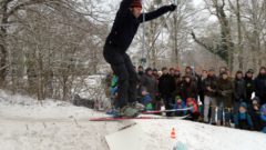 Schwungholen am Schanzentisch