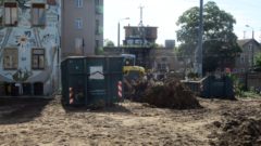 Der Container sah heute Morgen etwas mitgenommen aus.