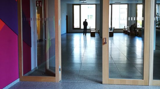 Der Angeklagte im Dresdner Amtsgericht.