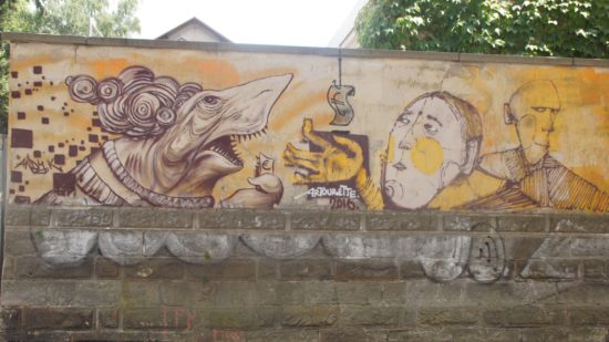 Graffiti auf der Friedensstraße