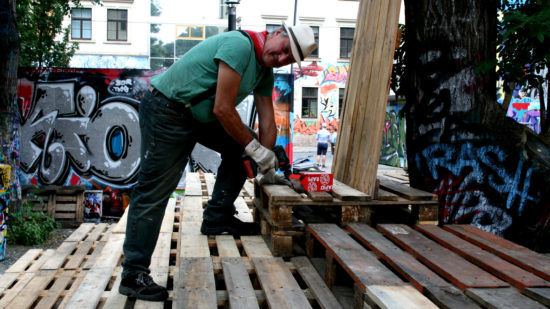 Noch zwei Tage, dann muss alles stehen.