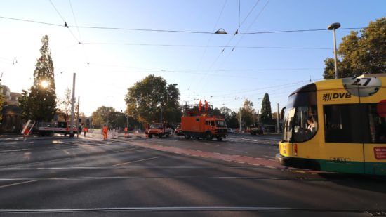 Baustart am Albertplatz