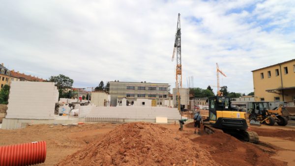 Direkt neben der Schule entsteht eine Kita.