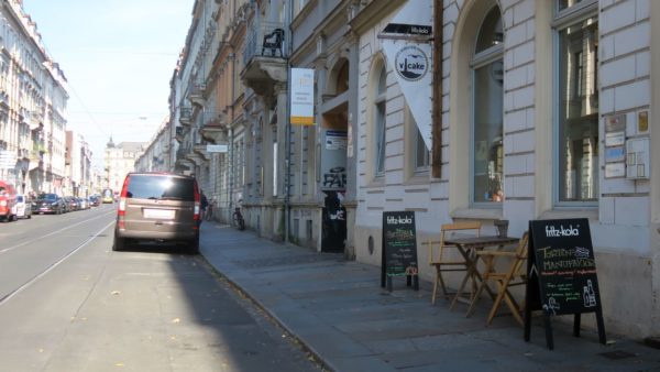 Das Café V-Cake auf der Rothenburger Straße