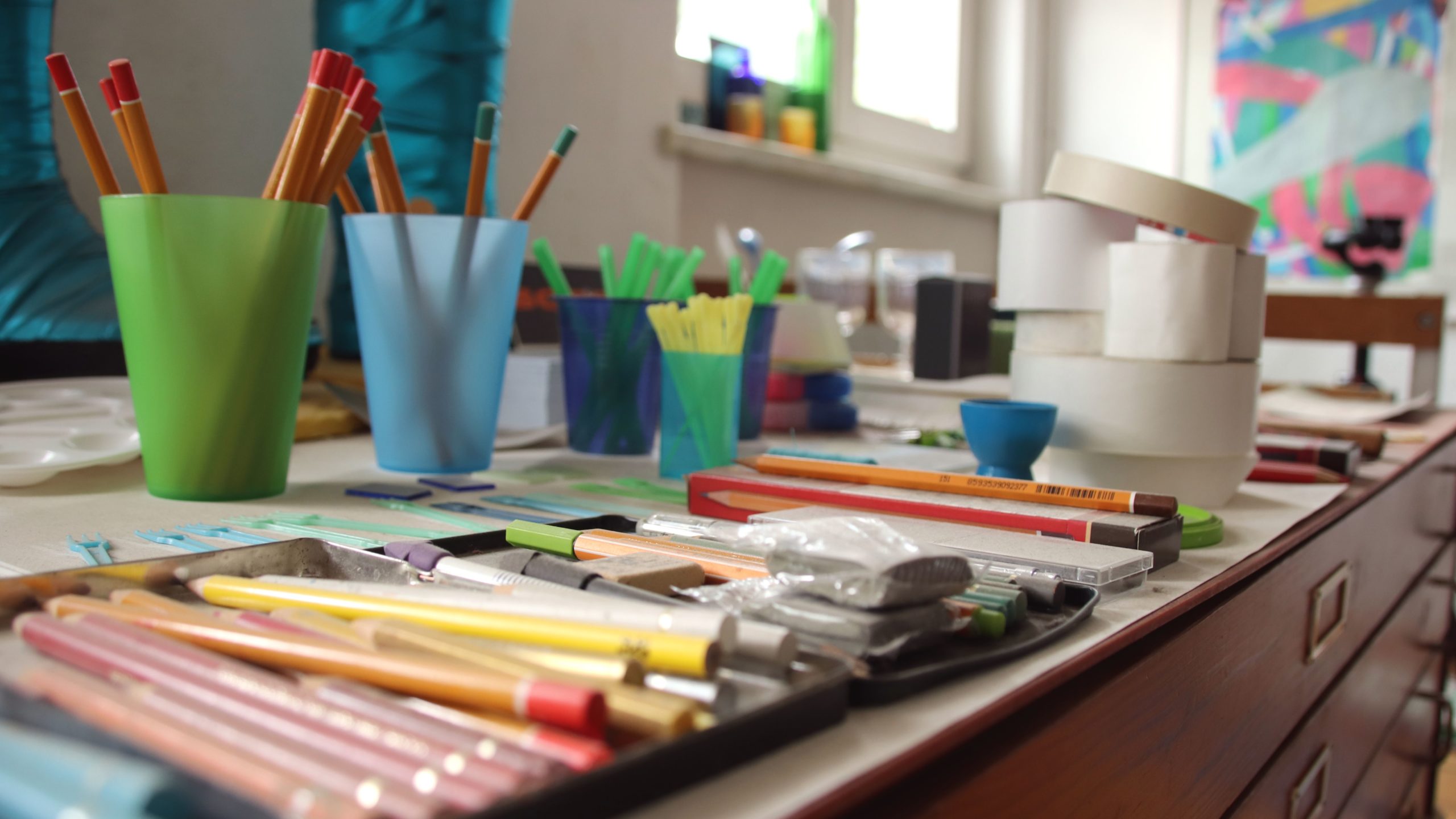 Im Atelier von Frank K. Richter-Hoffmannl - der am Sonntag auch öffnet. Foto: Archiv Anton Launer