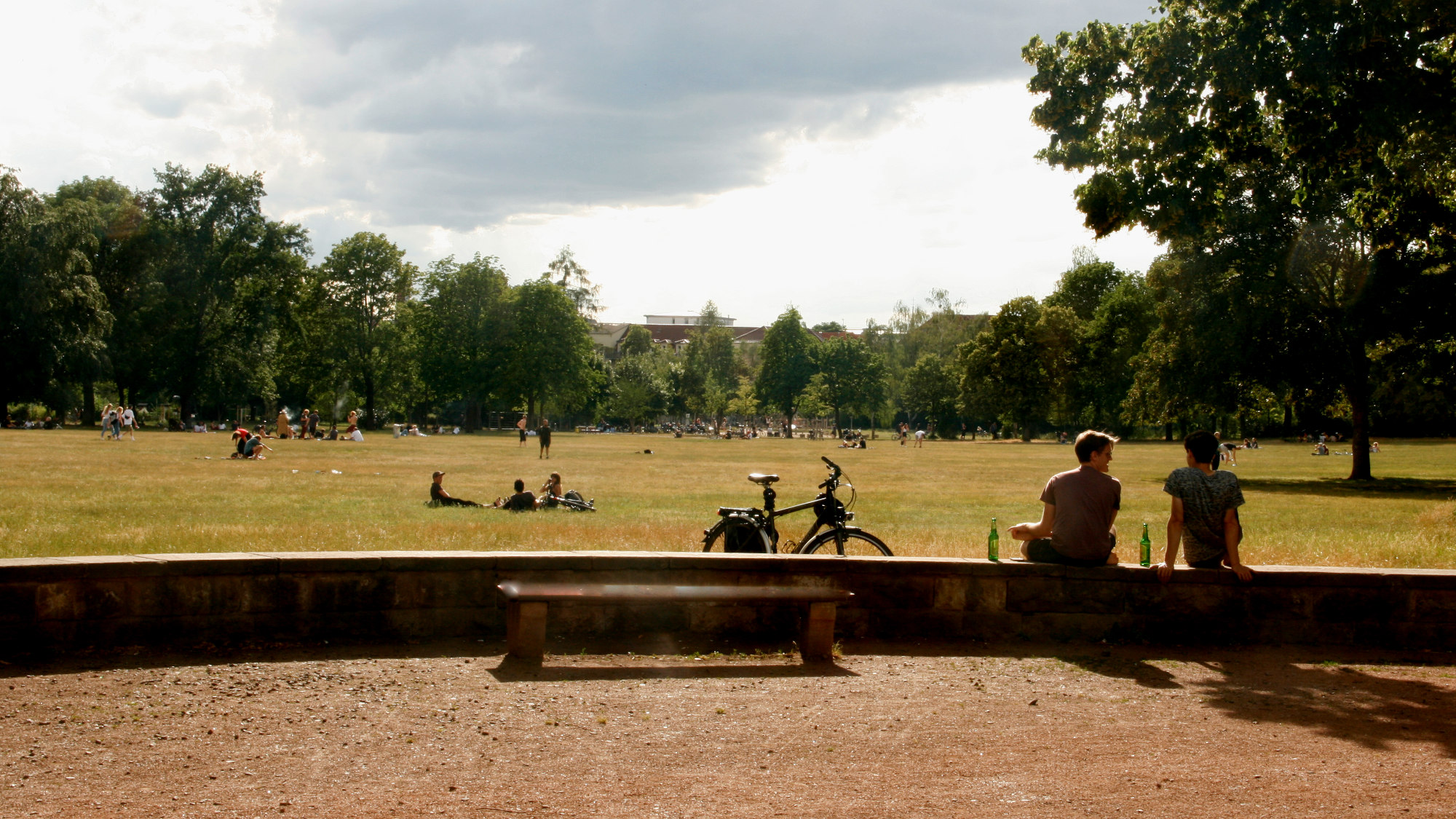 Aktuell nicht ganz so grün - der Alaunplatz