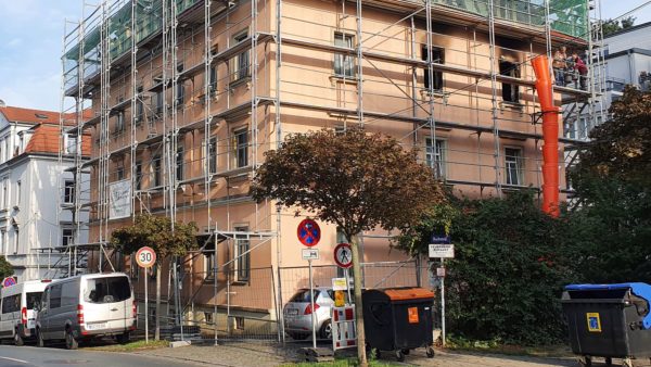 Das ausgebrannte Haus an der Buchenstraße.