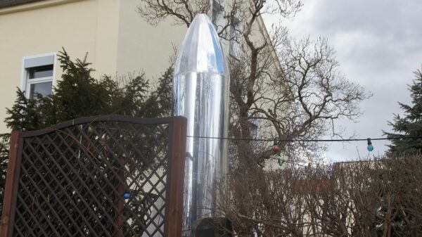 Kosmonautensehnsucht an der Tannenstraße. Foto: Philine