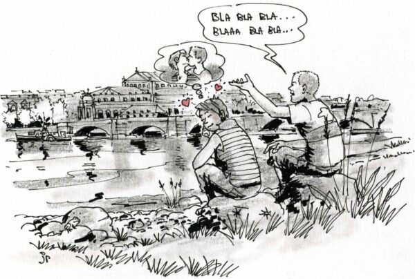 L'amour compliqué - Liebe zu Deutschen ist nicht so einfach. Zeichnung: Jean-Pierre Deruelles