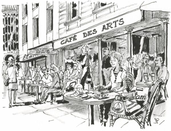 Die Französin Peps in Frankreich - Zeichnung: Jean-Pierre Deruelles