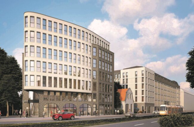 Visualisierung Großenhainer Straße 1 bis 3, - VIsualisierung: prasch buken partner architekten