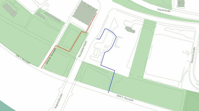 Skizze der Stadtverwaltung