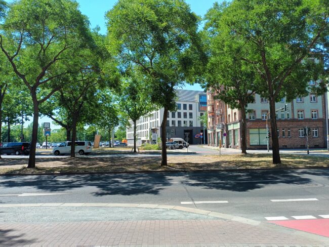 Blick über die Hansastraßee 