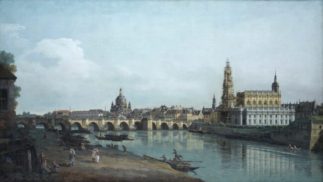 Canaletto-Blick in Dresden - Bernardo Bellotto, 1748