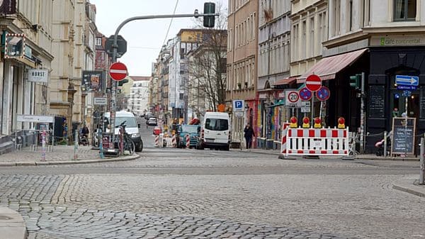 Bis voraussichtlich 17. März ist die Louisenstraße nur in Richtung Osten befahrbar.