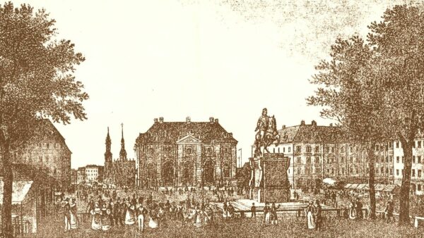 Neustädter Markt, Mitte des 19. Jahrhunderts.