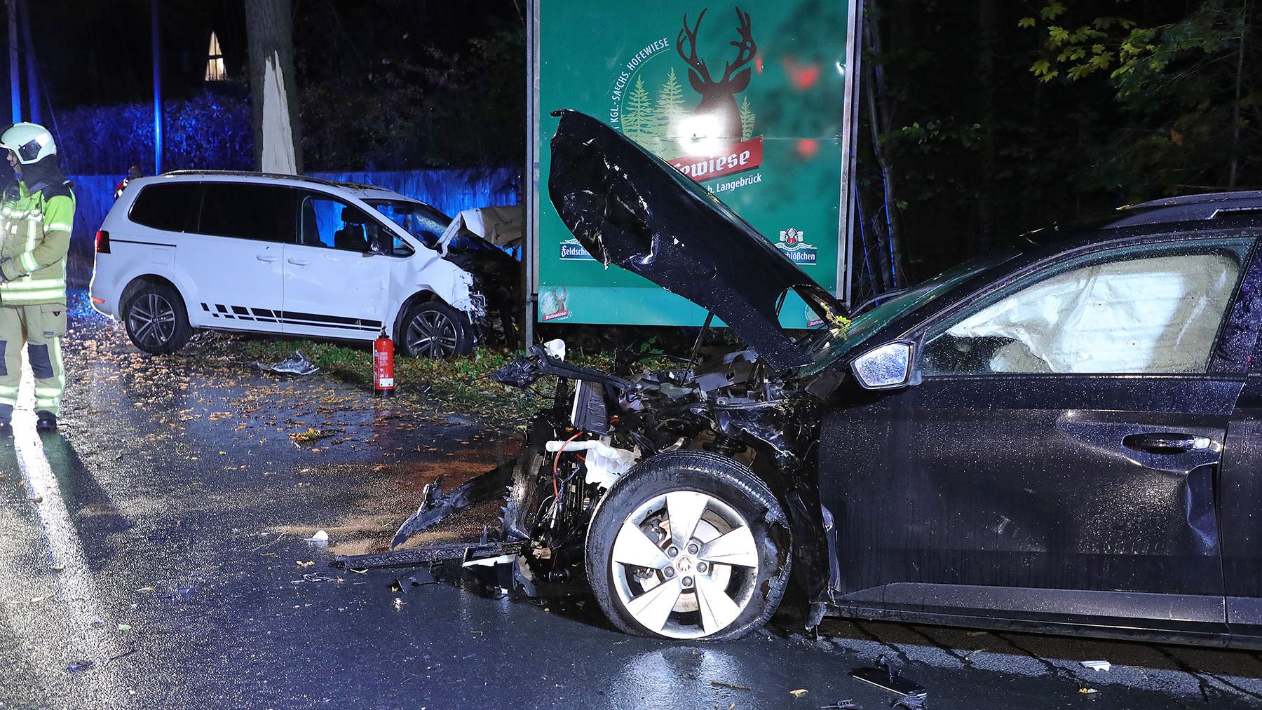 Schwerer Unfall auf der Fischhausstraße. Foto: Roland Halkasch