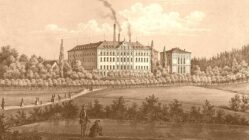 Der Bierkrieg zu Dresden Waldschlösschen-Brauerei um 1856.